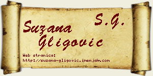 Suzana Gligović vizit kartica